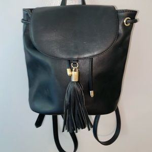 Cute black mini backpack